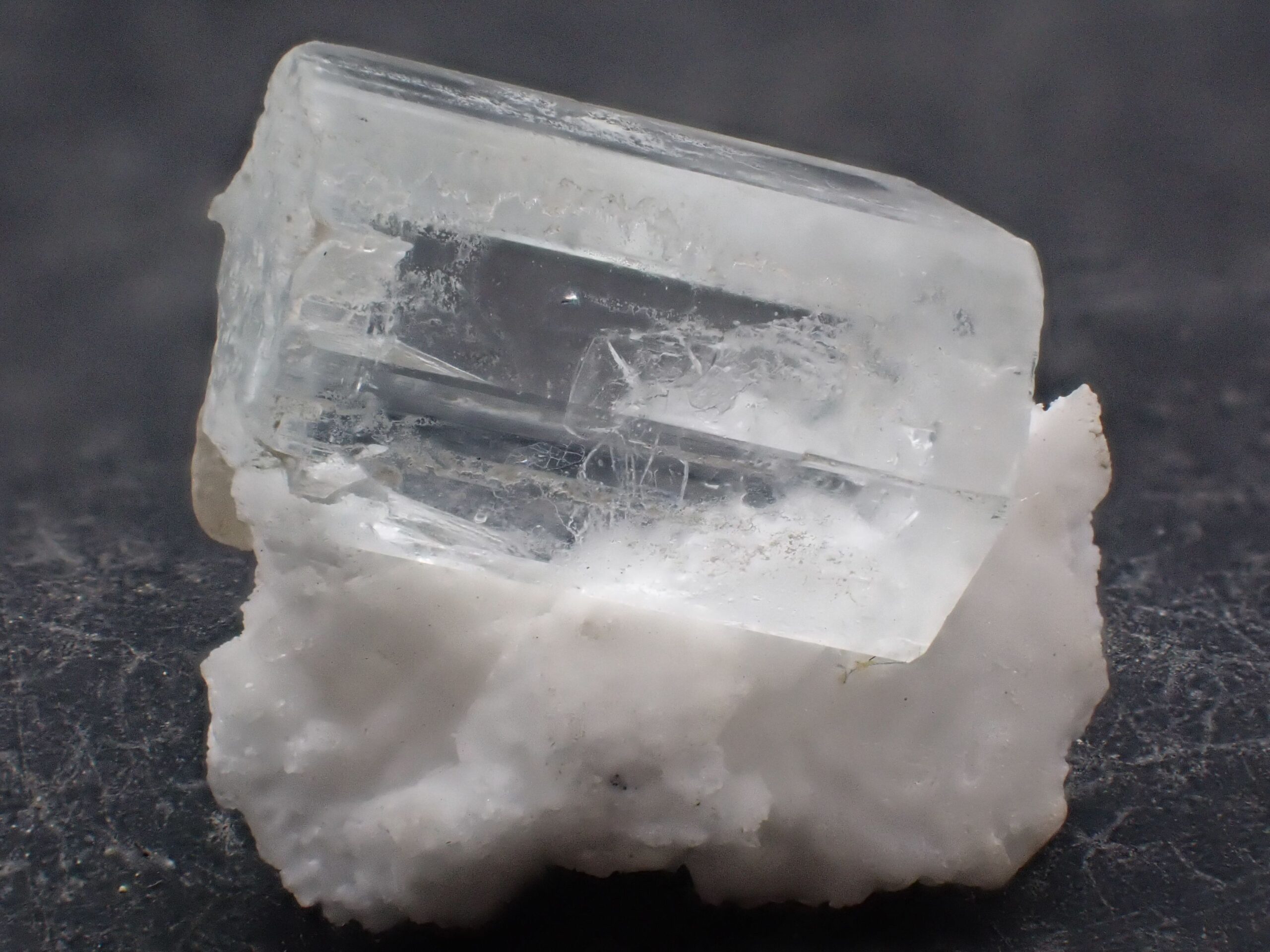 Quartz crystal specimen from a natural mineral collection